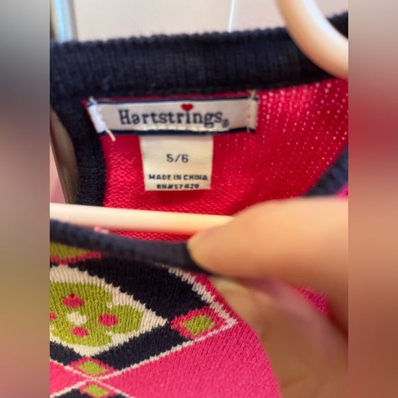 Girls short sleeve sweater dress by Hartstrings, size 5/6 - Picture 4 of 9